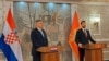 Presidents of Croatia and Montenegro Zoran Milanovic and Jakov Milatovic, Podgorica, Montenegro, 03