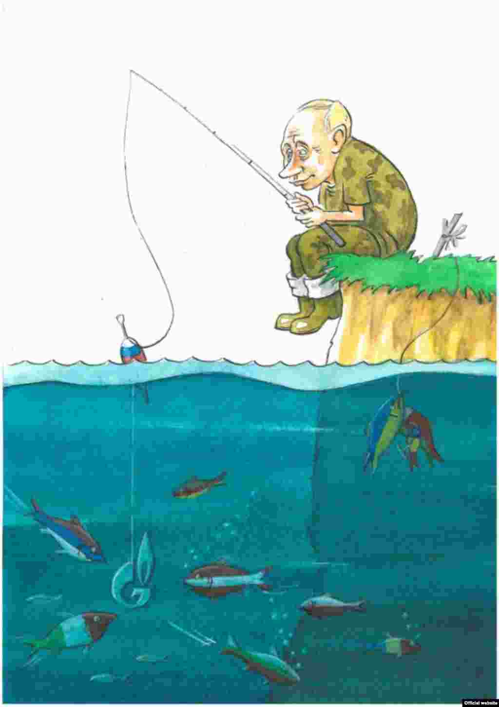 Работа Виктора Голуба, победителя Третьего международного конкурса карикатур 