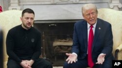 Володимир Зеленський і Дональд Трамп під час дискусії у Білому домі, 28 лютого 2025 року