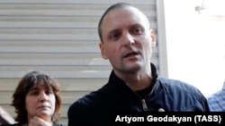 Российский оппозиционер Сергей Удальцов