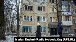 Авдіївка після артилерійського обстрілу, 3 лютого 2017 року