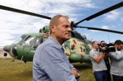 Дональд Туск у Станиці Луганській, Донбас, Україна, 7 липня 2019 року