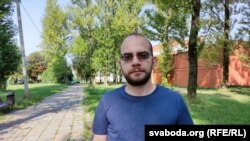 Ігор Ілляш після десяти діб в ізоляторі. Фото: білоруська служба Радіо Свобода 