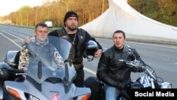 «Нічні вовки» проїздять територією Словаччини. 30 квітня 2015 року (архівне фото).