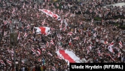 Акция против итогов выборов белорусского президента, Минск, август 2020 года