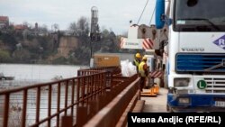 Gradnja Pupinovog mosta u Srbiji