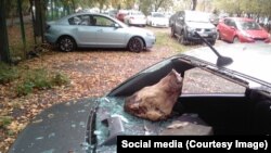 Машина муниципального депутата Виталия Третьюхина