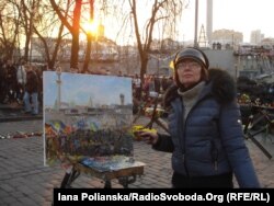 Марина Соченко на Майдані, 4 березня 2014 року