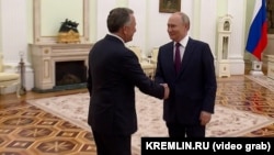 US Envoy Steve Witkoff meets Russia President Vladimir Putin at the Kremlin in Moscow on April 25.
