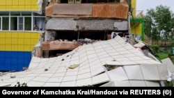 Vrtić oštećen u zemljotresu u Petropavlovsku Kamčatskom, Kamčatski kraj, Rusija, 30. jula 2025.