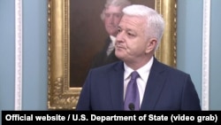 Премьер-министр Черногории Душко Маркович на церемонии в Вашингтоне, 5 июня 2017