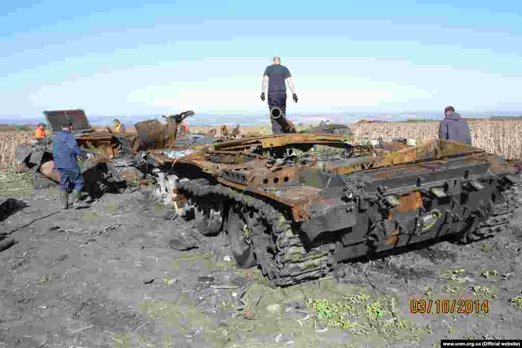 Эксгумация на месте боев