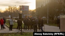 Участники митинга