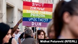 Prva povorka ponosa u Sarajevu, 8. septembar 2019. godine.