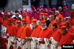 Кардиналы прощаются с папой Франциском