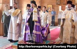 Митрополит Веніамін під час служби раніше цього року, коли ще був єпископом
