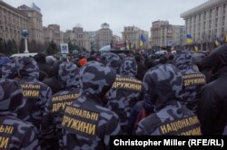 "Национальные дружины" во время "Дня гнева". Киев, 16 марта 2019 года