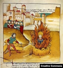 Спалення Яна Гуса в Констанці (ілюстрація з хроніки кінця 15-го сторіччя