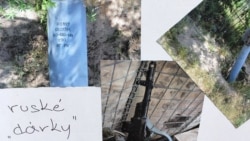 Фото з Донбасу. Підпис чеською – «подарунки з Росії»