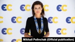 Марина Порошенко, дружина п’ятого президента України Петра Порошенка, яка очолила список партії «Європейська солідарність» на вибори до Київради. Київ, 16 вересня 2020 року