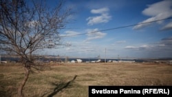 Вид на поселок Туим, Хакасия