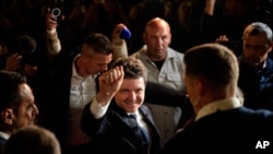 Nicusor Dan slavi izbornu pobjedu, Bukurešt, 19. maja 2025.