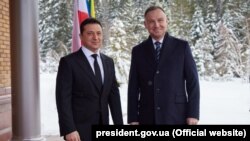 Президент України Володимир Зеленський та президент Польщі Анджей Дуда (архівне фото)