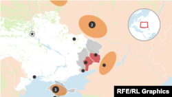 Скупчення російських військ біля кордонів України (інфографіка)