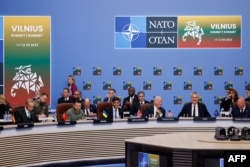 Президент Туреччини Реджеп Таїп Ердоган, президент України Володимир Зеленський, прем’єр-міністр Великої Британії Ріші Сунак, президент США Джо Байден і генсек НАТО Єнс Столтенберг