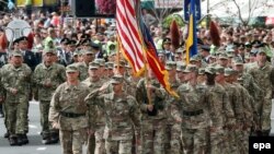 Архівне фото. Представники Збройних сил США беруть участь у марші з нагоди Дня незалежності України, 24 серпня 2017 року