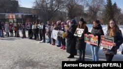 Акция протеста в Новосибирске