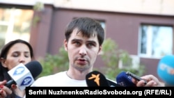 Звільнений із російської в'язниці активіст Євромайдану Олександр Костенко. Київ, 6 серпня 2018 року