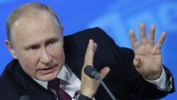 Владимир Путин на пресс-конференции в декабре 2018 года