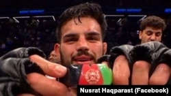 Nusrat Haqparast, Afghan UFC fighter