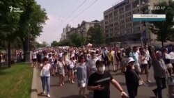 Масові протести у Хабаровську тривають понад тиждень (відео) Масові протести у Хабаровську тривають понад тиждень (відео)