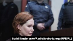 Юлія Кузьменко під час судового засідання у справі Павла Шеремета, Київ, 3 лютого 2020 року