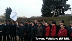 Пикет в защиту "Трансаэро" (Петербург, 8 ноября 2015 года)