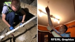 Отвір у стелі помешкання журналіста Михайла Ткача, ймовірно, зробили для його прослуховування