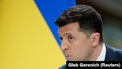 Зеленський під час пресконференції 20 травня