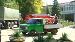 Injured Taken To Hospital On Truck After Crimea Blast Injured Taken To Hospital On Truck After Crimea Blast