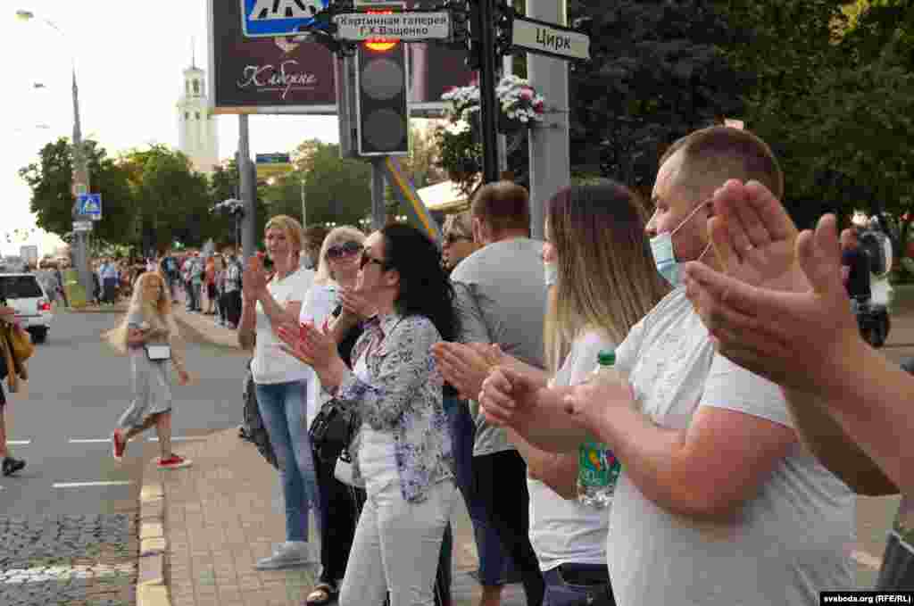 Гомельскі ланцуг салідарнасьці з затрыманымі 