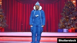 Актор «Студії Квартал-95» Володимир Зеленський під час зйомок новорічного «Вечірнього кварталу». Київ, 14 грудня 2018 року