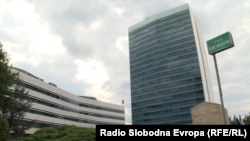 Trg Bosne i Hercegovine, zgrade državnog parlamenta i Vijeća ministara BiH, Sarajevo, arhivska fotografija iz 2021.