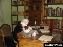 Кабинет Казановы в Духцове. Фигура мемуариста с восковым носом