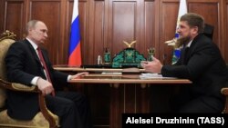 Владимир Путин и Рамзан Кадыров