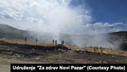 Dim na deponiji Golo brdo, jul 2025.