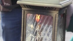 Як на Чонгарі передавали «благодатний вогонь» в Крим (відео) Як на Чонгарі передавали «благодатний вогонь» в Крим (відео)