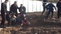 Охранники избили активистов в Шиесе Охранники избили активистов в Шиесе