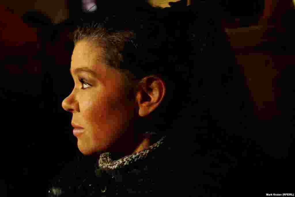 Одна из самых любимых Майданом персон - певица Руслана Лыжичко, победительница конкурса "Евровидение" 2004-го года