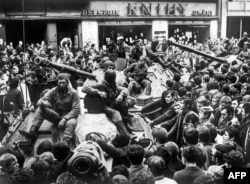 Советские танки в Праге, 25 августа 2018 года